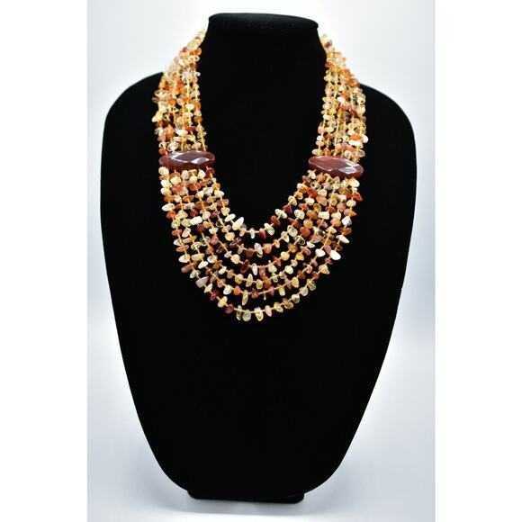 Alexander Kalifano Necklace NWT Natural Gemstone Statement Heavy Layered Bin3 - Picture 12 of 12